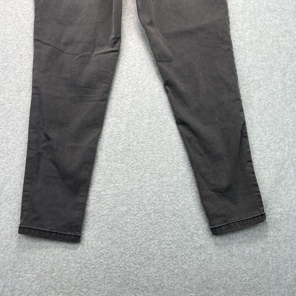 Democracy Ab Solution Skinny Jeans 10 Gray Floral Embroidered Mid Rise Stretch - Picture 15 of 16